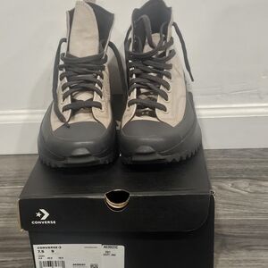 Converse Womens Papyrus/black Run Star Hike Sneakers